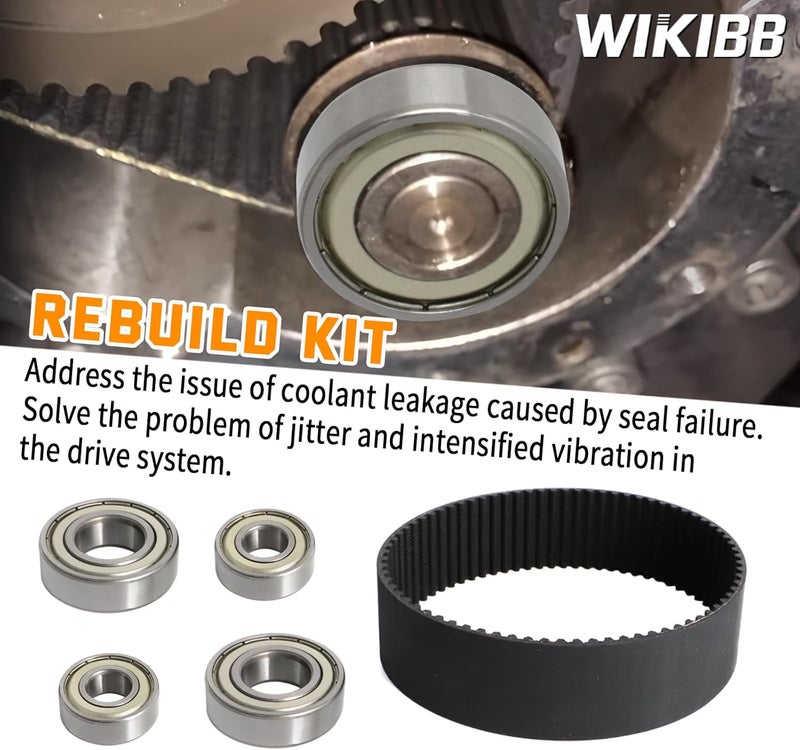 WIKIBB Rebuild Kit For Powerdyne BD-550, BD-600, BD-10, BD-11, BD-11A, O2 Force BD-100, or B&M BD-12 Superchargers - 35mm Belt Drive System Maintenance Package - Image 2